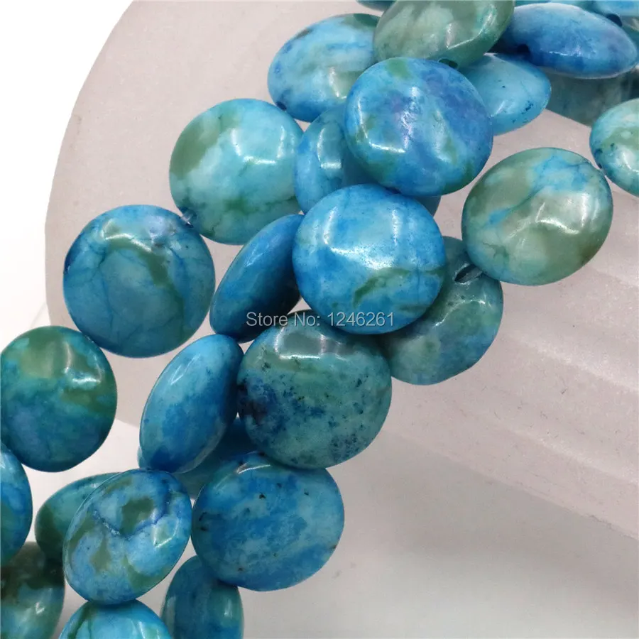 14 мм аксессуары синий Crazy Lace Onyx Круглые DIY бусины Свободные части Камня Аксессуары