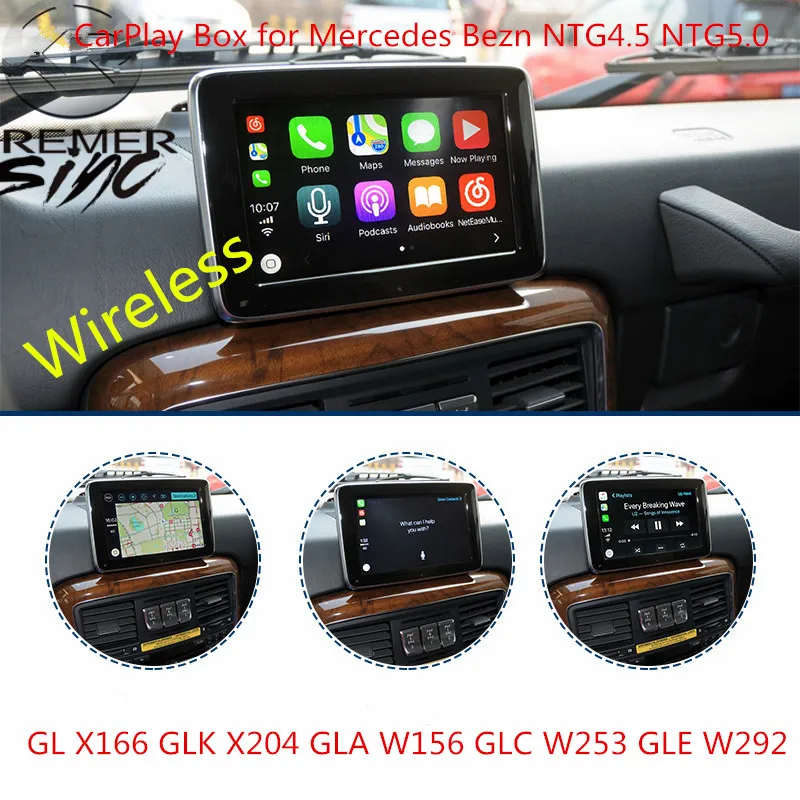 Бесплатная доставка Aftermarket Беспроводная смарт коробка Carplay для Mercedes Benz GL ML W166 GLAW156