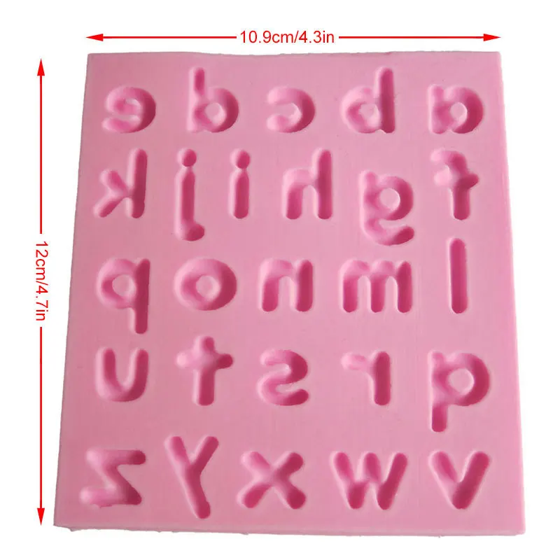 Обычная A Z 26 Lowercase буквы Форма для пирога форма номер дизайн украшения кухонные