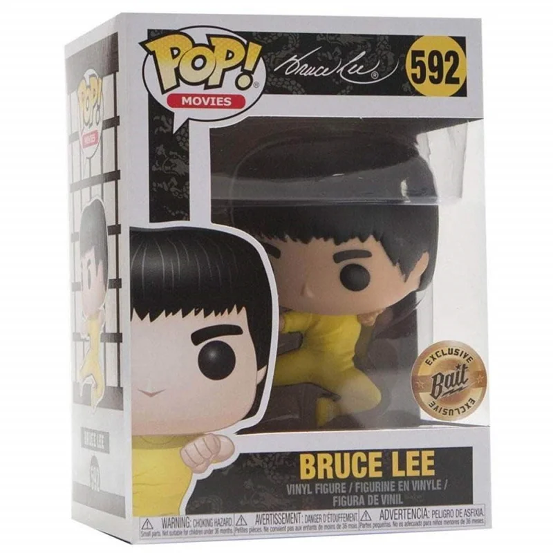 FUNKO POP Новое поступление ограниченная серия Брюс Ли Виниловая фигурка Коллекционная модель игрушки для детей Рождественский подарок