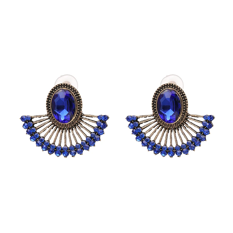 Оптовая продажа Новое поступление серьги в форме веера эффектные богемные