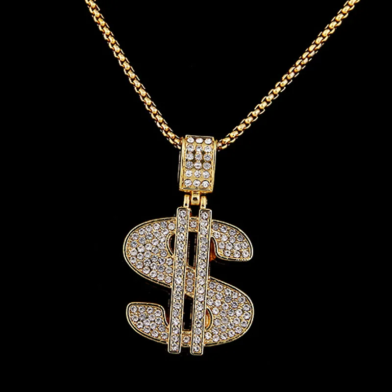 Новинка 2016 ожерелье в стиле хип хоп готика длинный американский доллар подвеска