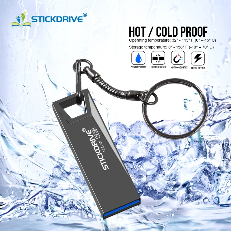 Высокоскоростной USB 3,0 флеш-накопитель 128 Гб 64 Гб USB карта памяти 16 ГБ 32 ГБ USB флеш-накопитель флешка, подарок брелок флешка