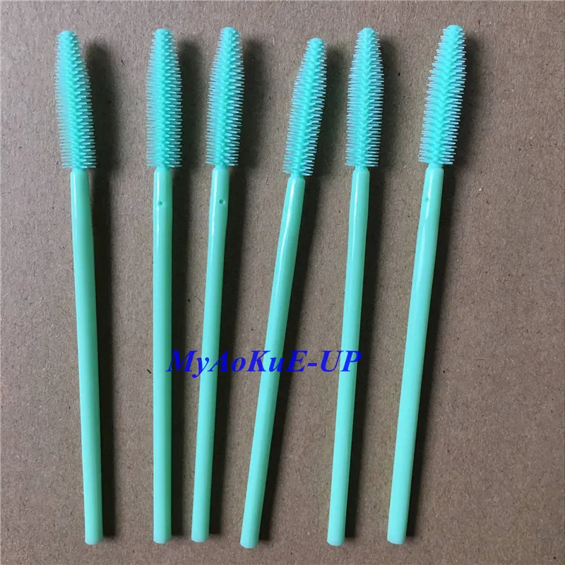 Оптовая продажа 200 шт. одноразовых щеток для ресниц силиконовый материал