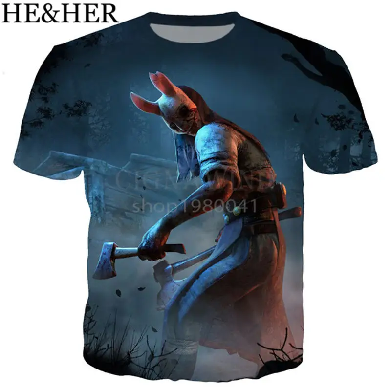 Новые летние топы, игра Dead By Daylight футболка для мужчин/женщин футболки с 3D-принтом короткий рукав Харадзюку стиль футболка уличная