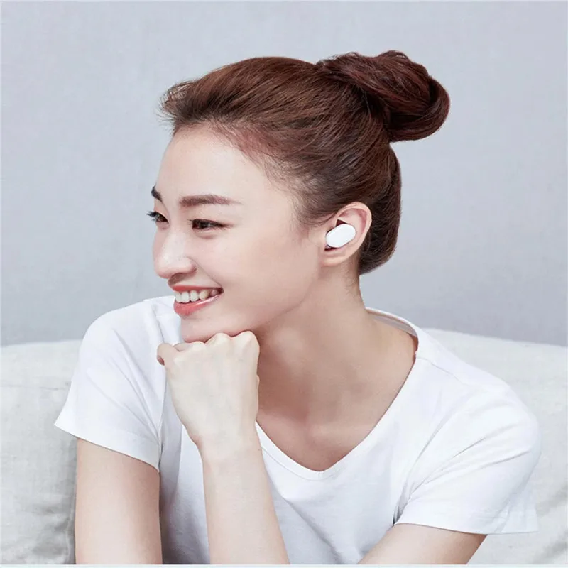 100% Xiao mi AirDots беспроводные и Bluetooth наушники Молодежная версия стерео ni 5 0 гарнитура