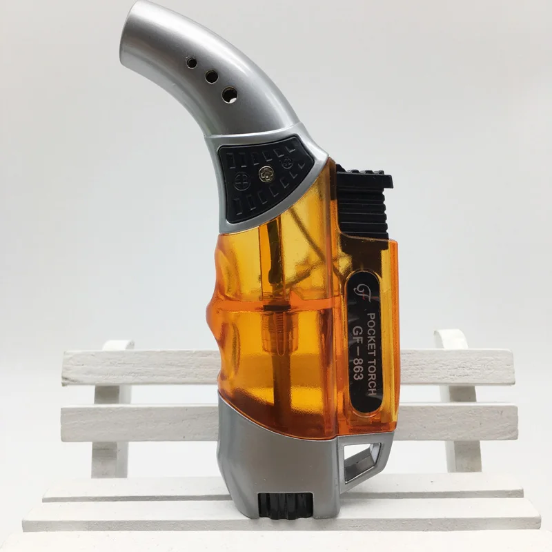 Оптовая продажа цветная мини Ветрозащитная зажигалка повторное использование