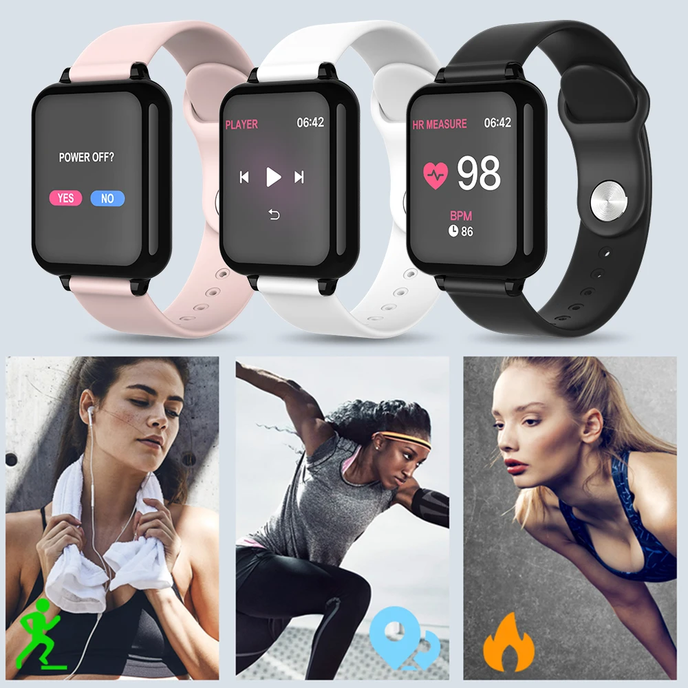 B57 Модные Смарт-часы водонепроницаемые спортивные для samsung A50 телефон Smartwatch монитор сердечного ритма функции кровяного давления