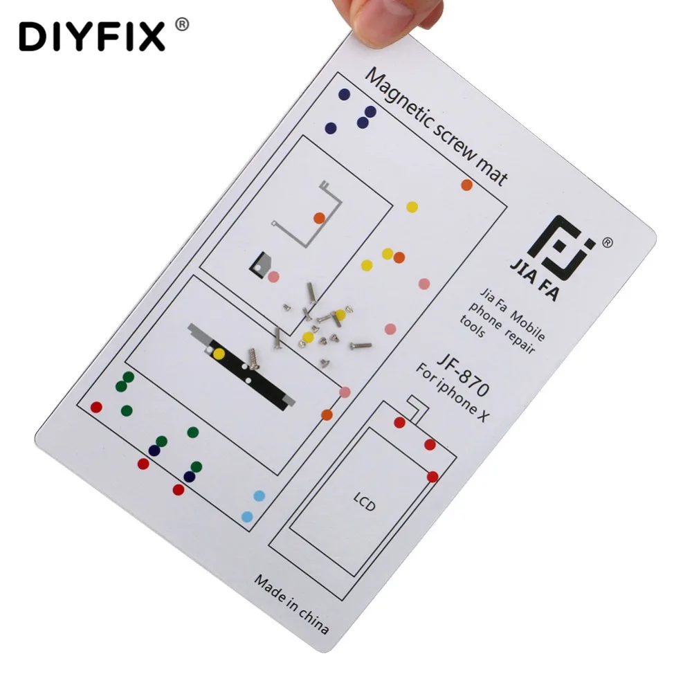Магнитный винтовой коврик DIYFIX для iPhone 4 5 6 Plus 6s 7 8 X мобильный телефон инструменты