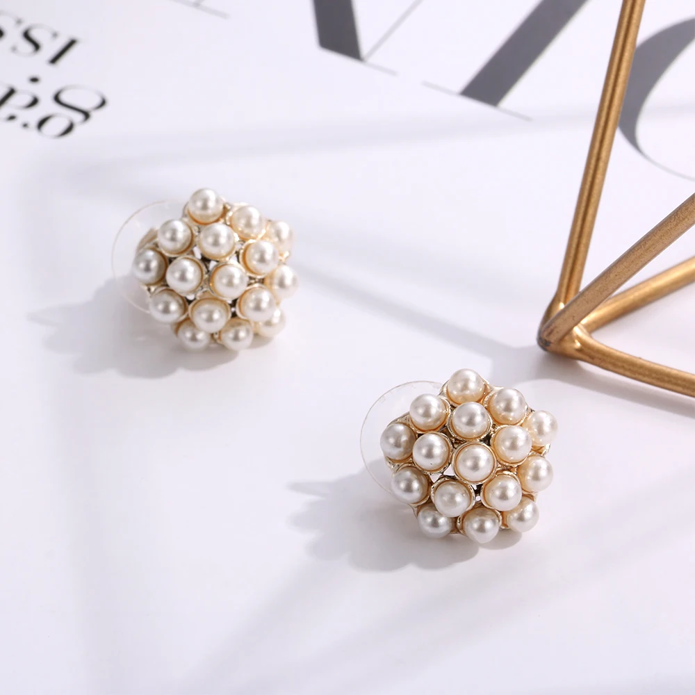 Новый дизайн золотые металлические серьги в форме геометрии круглые квадратные