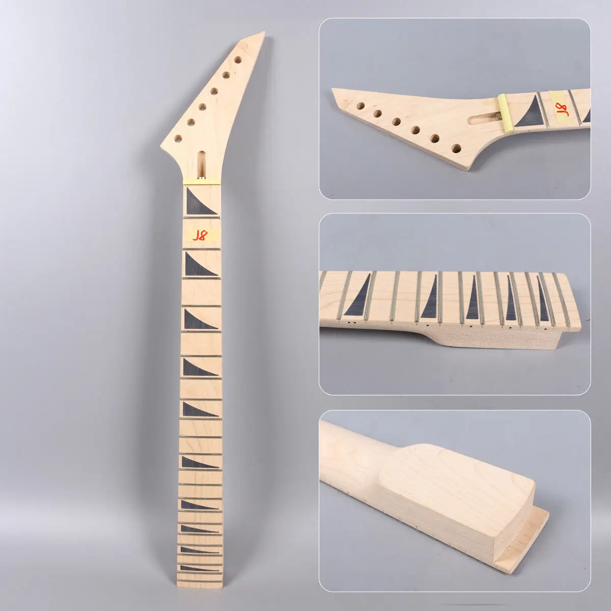 1X Electric Guitar Neck 22Fret 25.5inch Maple Handmade Diy Guitar Project#J8