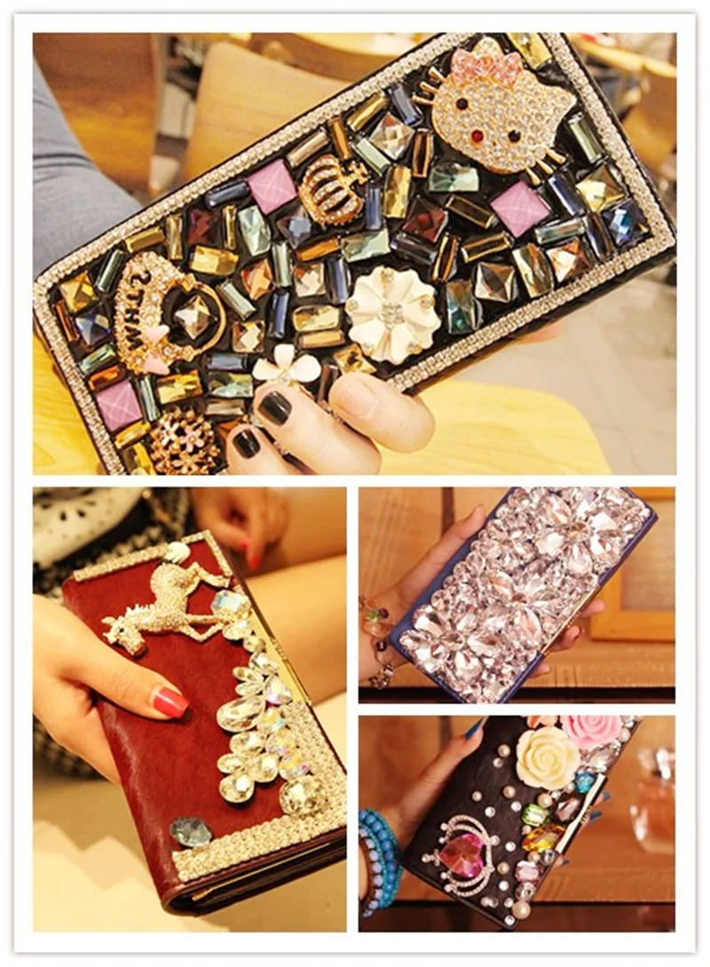 Аппликация для стеклянной стразы с двумя отверстиями 3 размера B0290 | Дом и сад