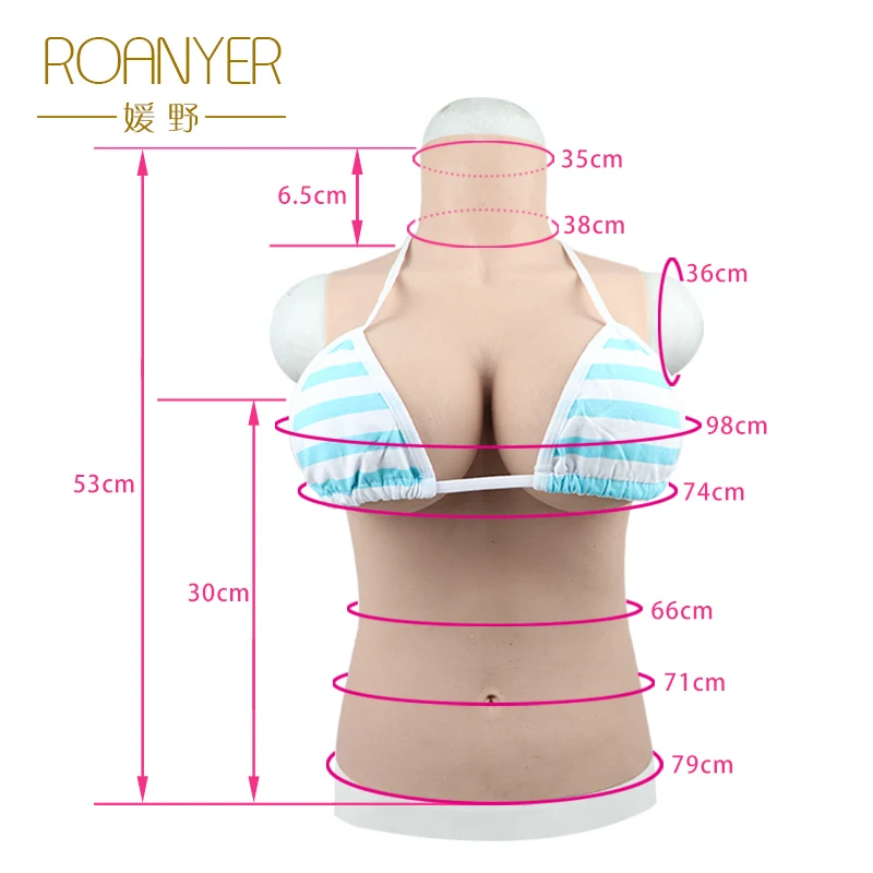 Roanyer Трансвестит съемные соски силиконовые искусственные груди для