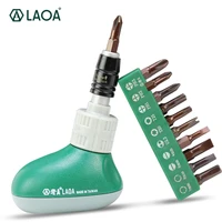 1 set laoa 13 in 1 ratchet screwdriver set with 10pcs bits 1pcs socket extension rod hand tools for household