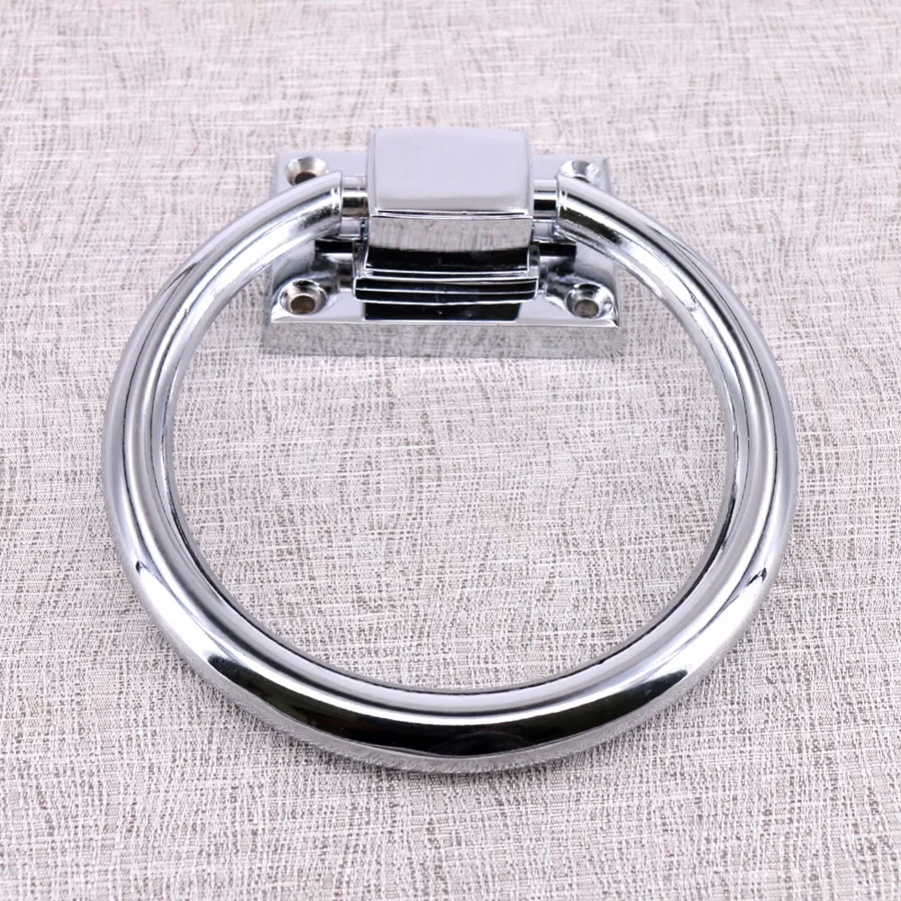 

Diameter 98mm Modern Shiny Silver Drop Ring wooden chair wooden door handles chrome kitchen cabinet drawer pulls knobs