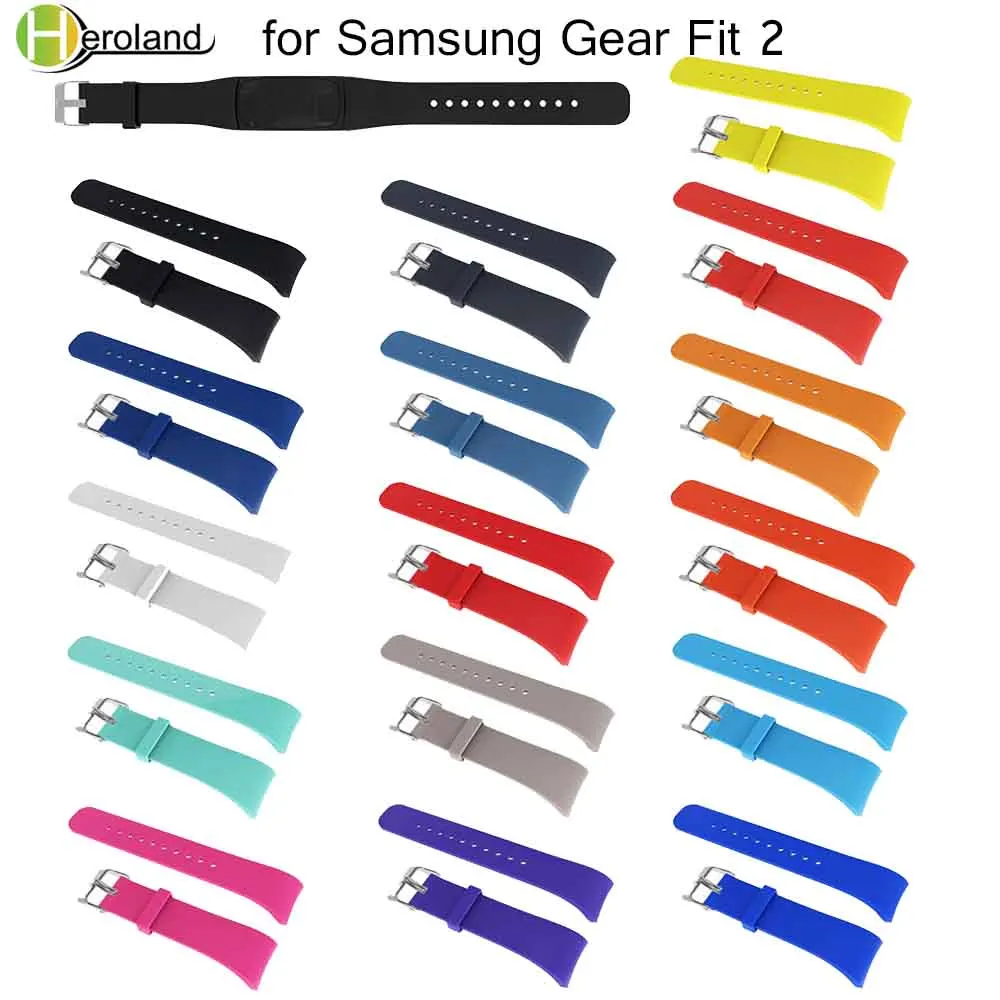 Сменный ремешок для Samsung Gear Fit 2 Pro роскошный мягкий силиконовый SM R360|Ремешки часов|