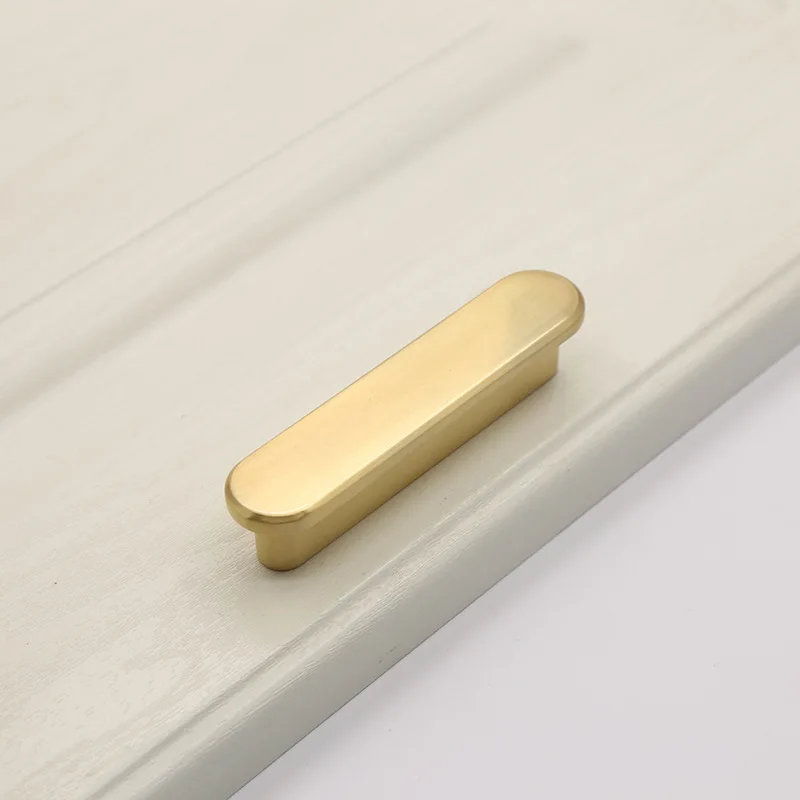 JD New Chinese Zinc Alloy Door Wardrobe Brushed Brass Door Handle Gold Cabinet Drawer Door Handle Furniture Handle Hardware