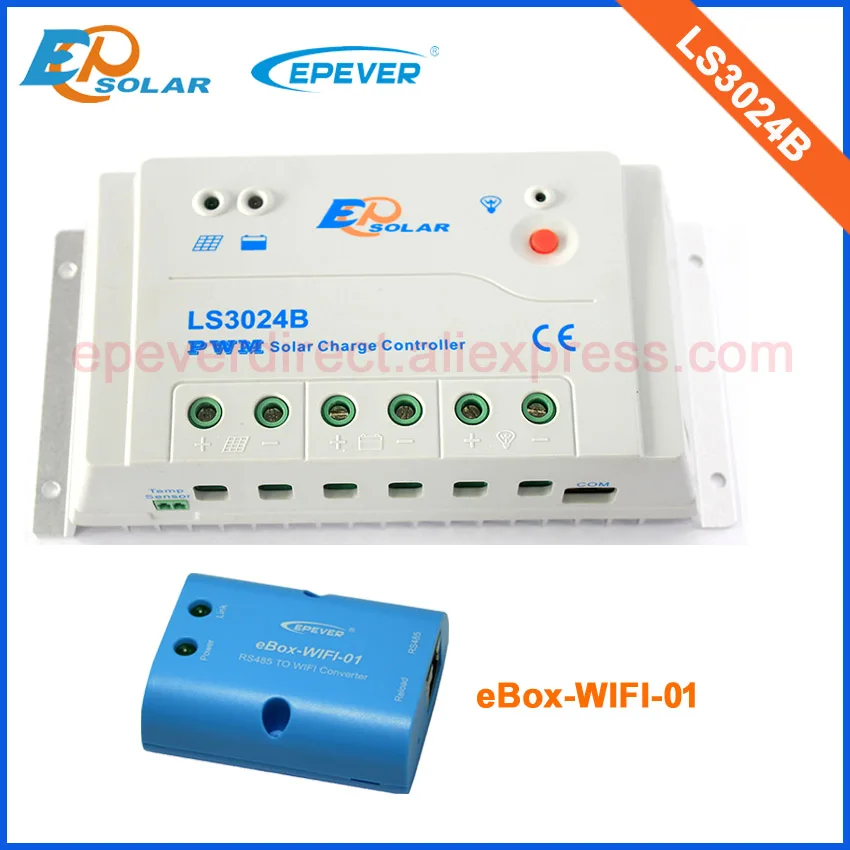 

Solar Charger Controller manufactures EPEVER EPsolar LS3024B 30A 30amps Wifi eBOX Phone Android system APP application