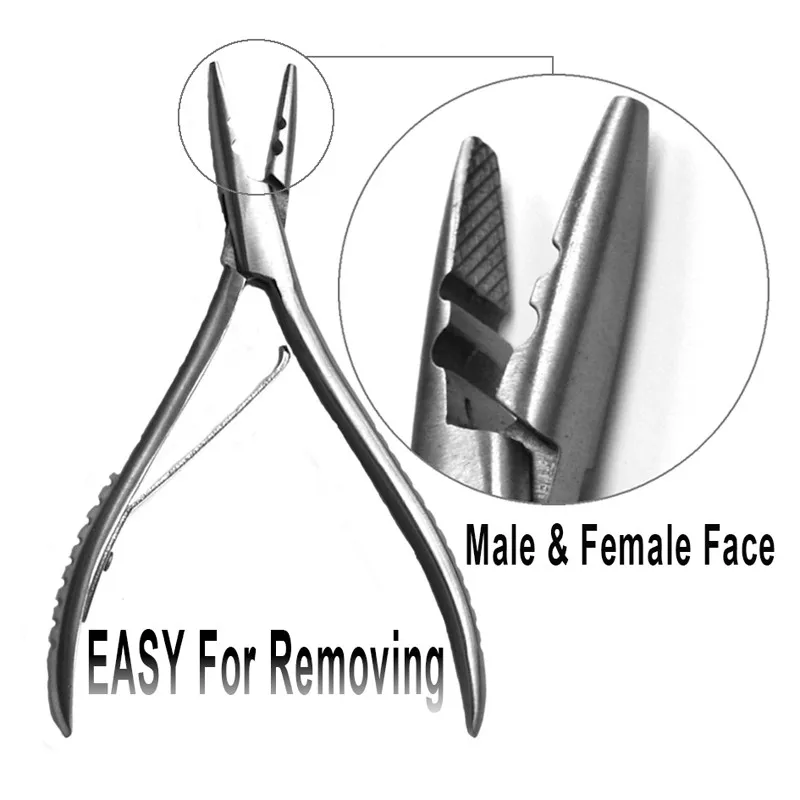 

New Style Stainless Steel Hair Pliers for micro ring/link/beads/Tube apply remove,Hair Extension Pliers,Hair Extension Tools