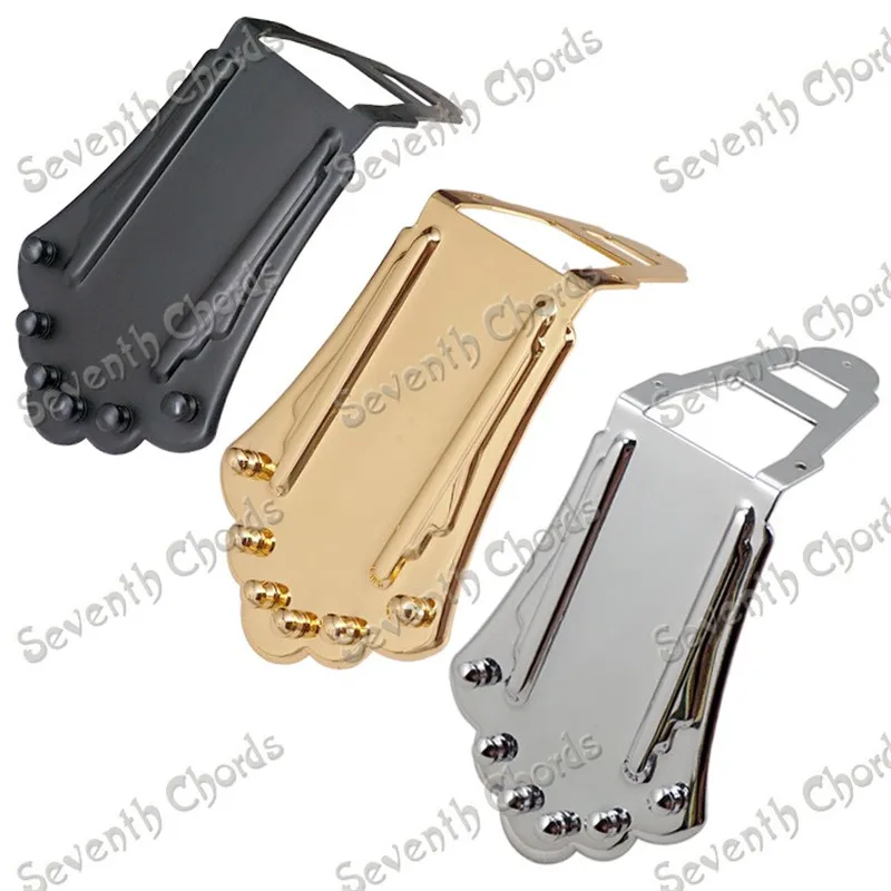 

A Set Guitar Bridge For Hollow Semi Hollow Electric Guitar Accessories Parts Musical Instrument Chrome Black Gold For Choose