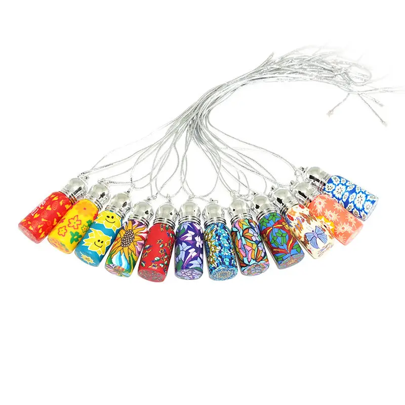 5 мл стеклянный роликовый шар с кисточками Fimo бутылки для эфирных масел