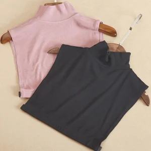 Шарф-накладка женский из шифона, в разноцветную полоску