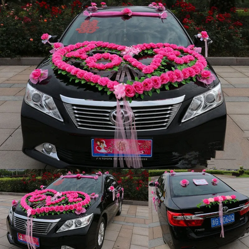 1 Набор цветов свадебное украшение автомобиля|decorative decorative|decorating car weddingdecor flower wedding