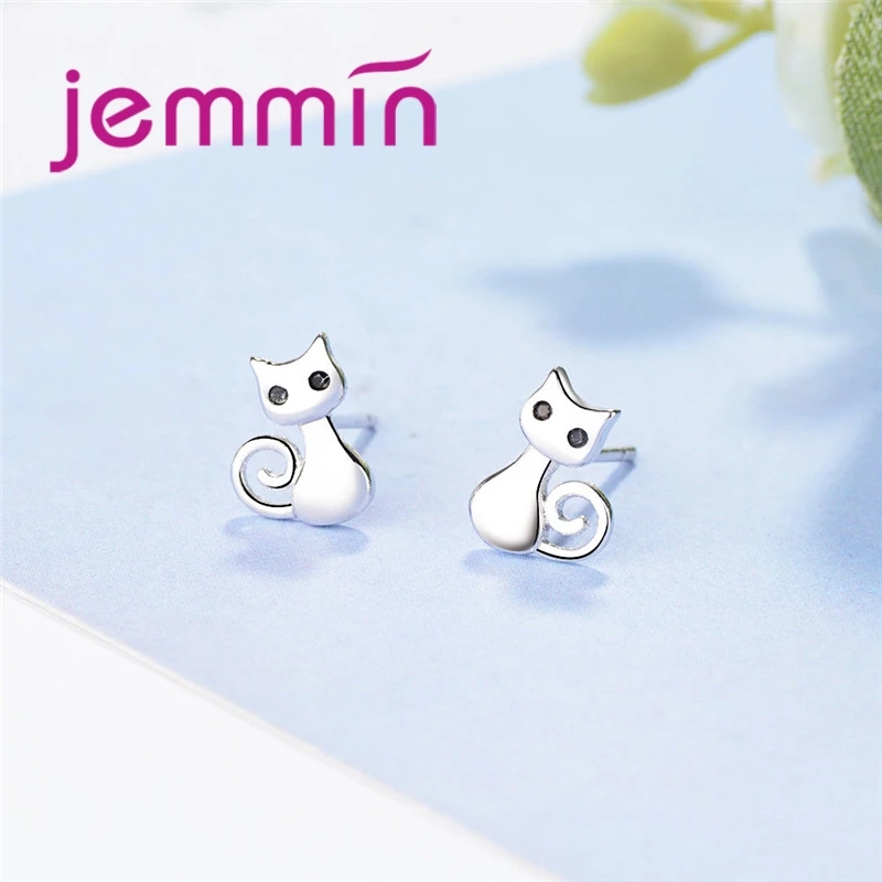 

Hot Sale Simple Animal Stud Earring For Women Girls Bijoux 925 Silver Fashion Jewelry Christmas Gift New Design