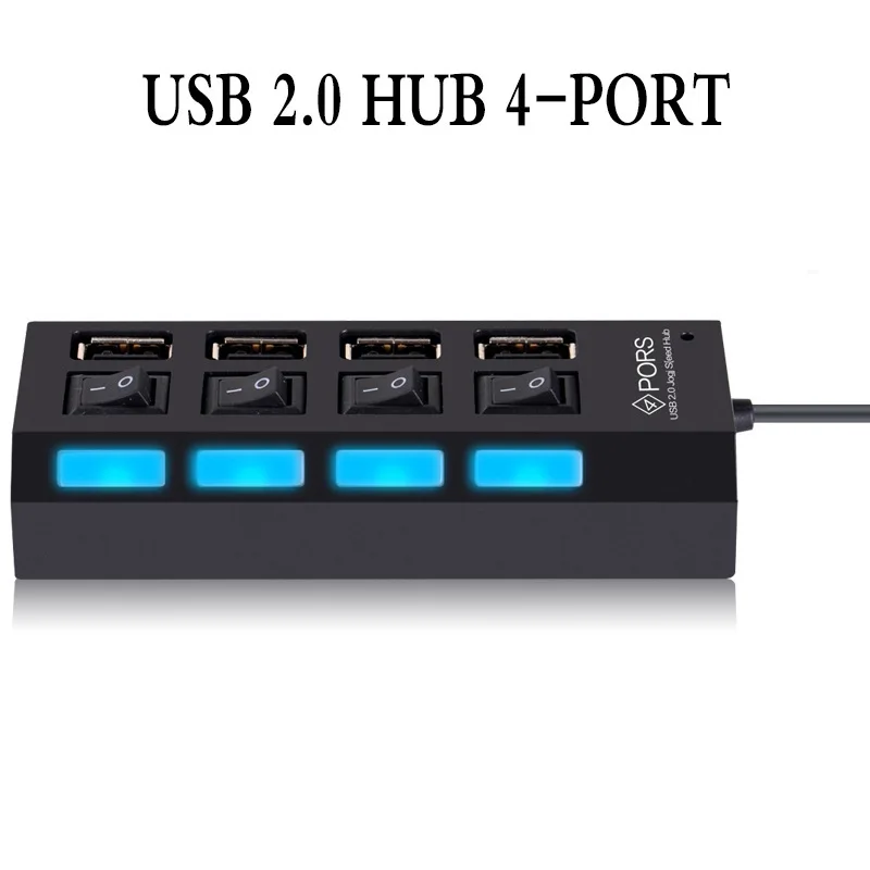 2 0 USB концентратор 4 зарядное устройство для мобильного телефона компьютерный