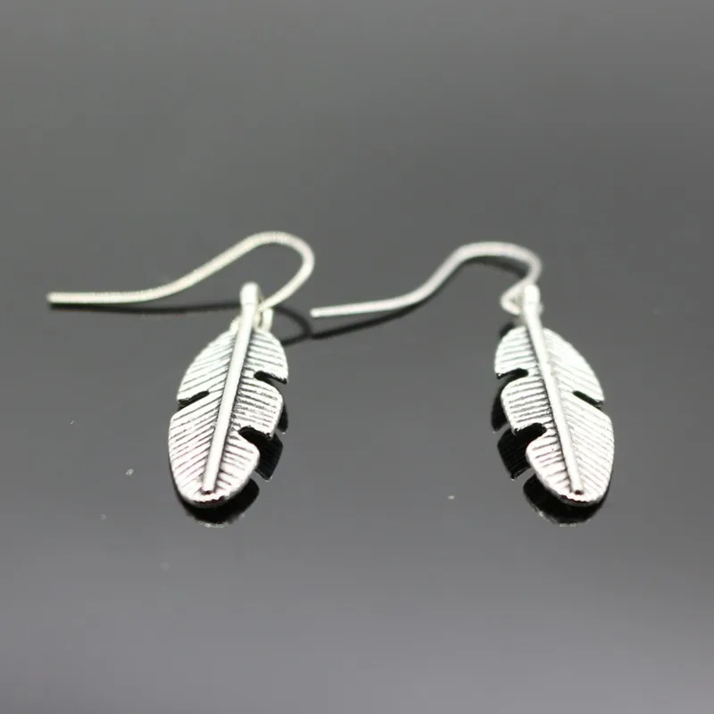 Винтажные длинные висячие серьги для женщин boucle d'oreille Feathr Leaf Brincos pendientes богемные