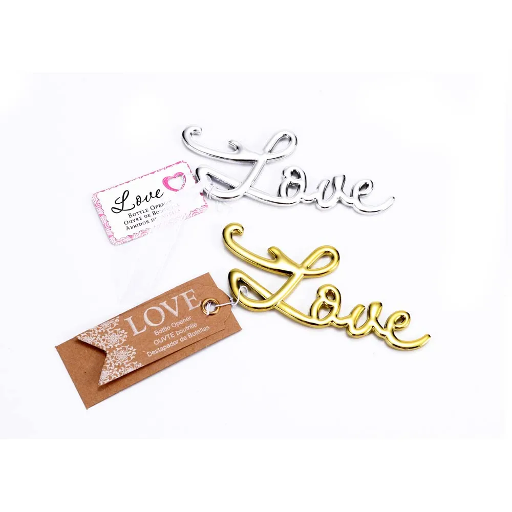 Креативная Золотая Серебряная открывалка для бутылок в форме сердца сплав