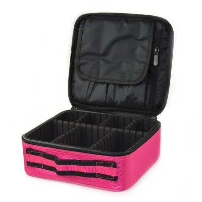 Rose compartment RUPUTIN, Брендовая женская профессиональная косметичка для макияжа, для путешествий, для женщин, косметички, Полуперманентная татуировка, для ногтей, многослойная Сумка с инструментами - Цвет: Rose compartment