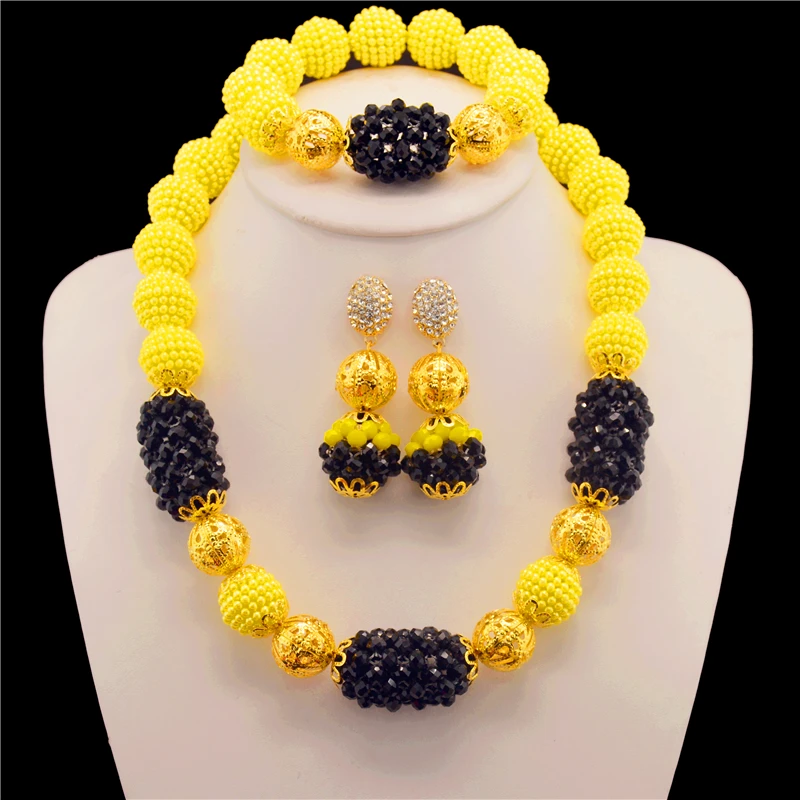 2017 Бесплатная доставка нигерийские бусы Свадебный комплект ювелирных изделий