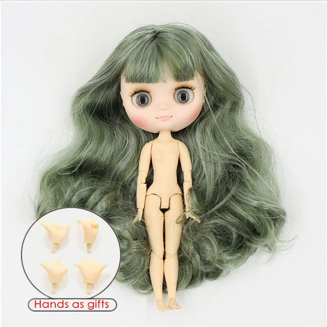 i-matte face Фабрика blyth middie кукла bjd 1/8 матовое лицо шарнирное тело 20 см голая кукла - Color: i-matte face
