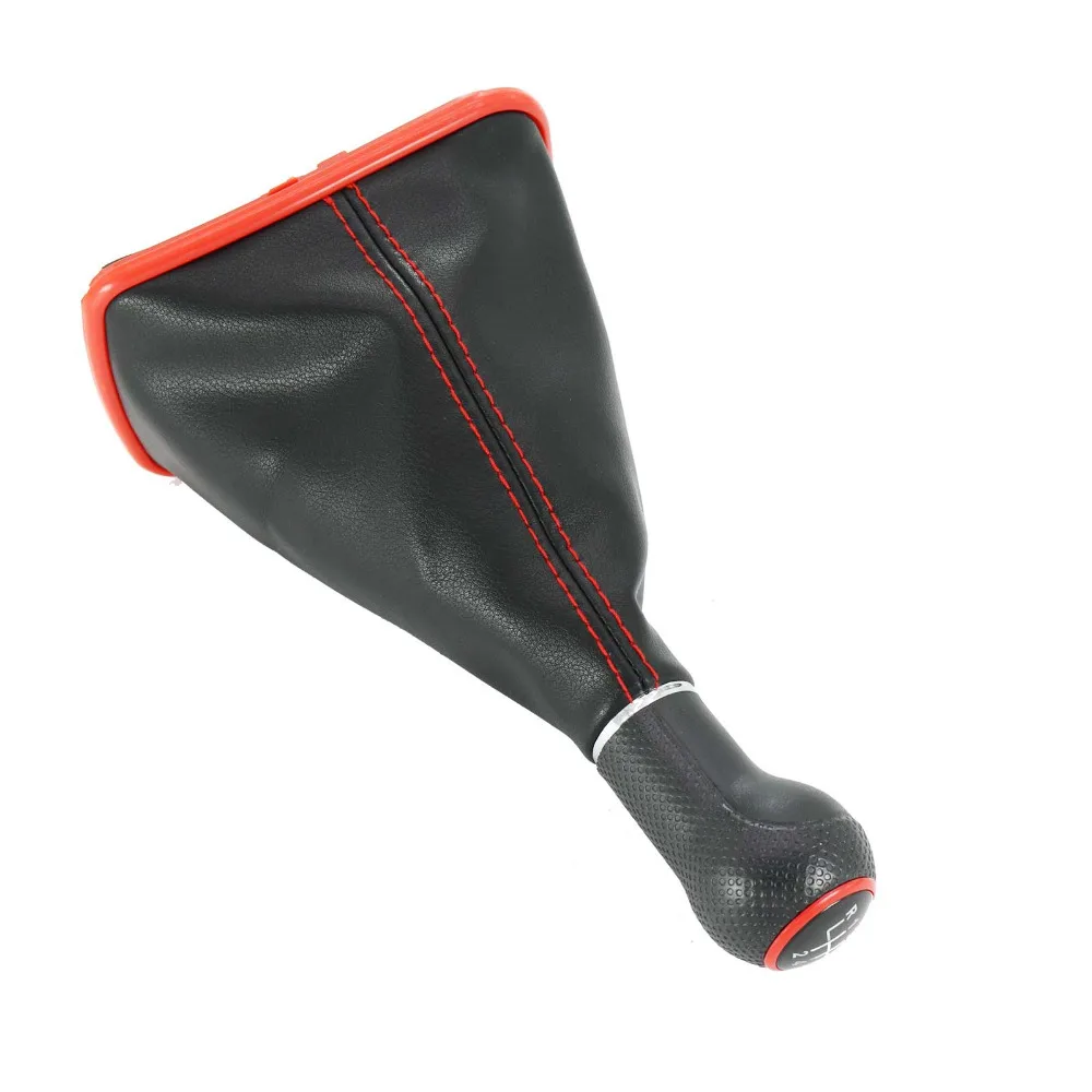 Красная ручка переключения передач для VW BORA JETTA 4 GTI GOlf MK4 1998 1999 2000 2001 2002 2003 2004 2005 2006 5