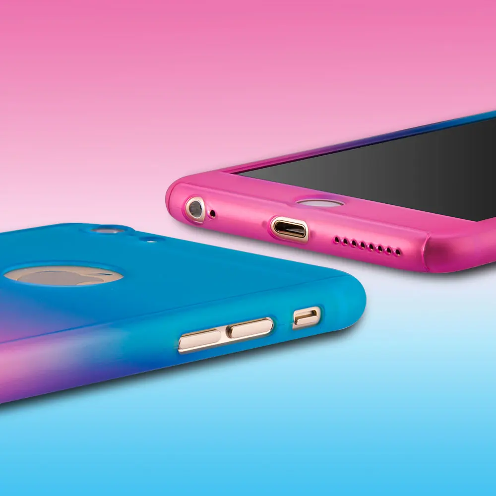 Роскошные Roybens градиент цвета 360 Полный градусов чехол для iPhone 6 S ультра тонкий