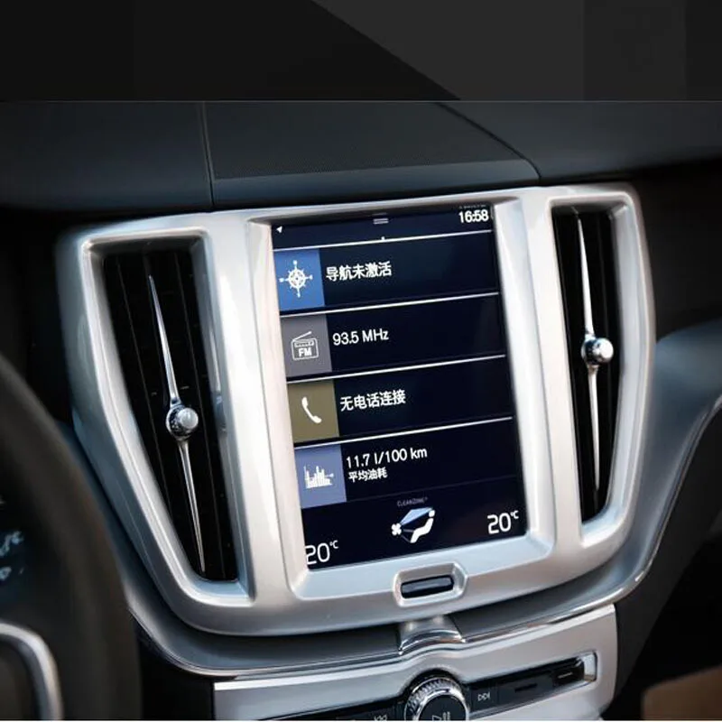 Матовая панель навигации из АБС пластика для Volvo XC60 2018 2019 отделка автомобильные