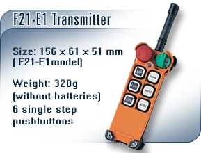 Telecrane F21-E1B industrial remote controller for Hoist lift crane pendent hook AC/DC18-65V AC/DC 65-440V