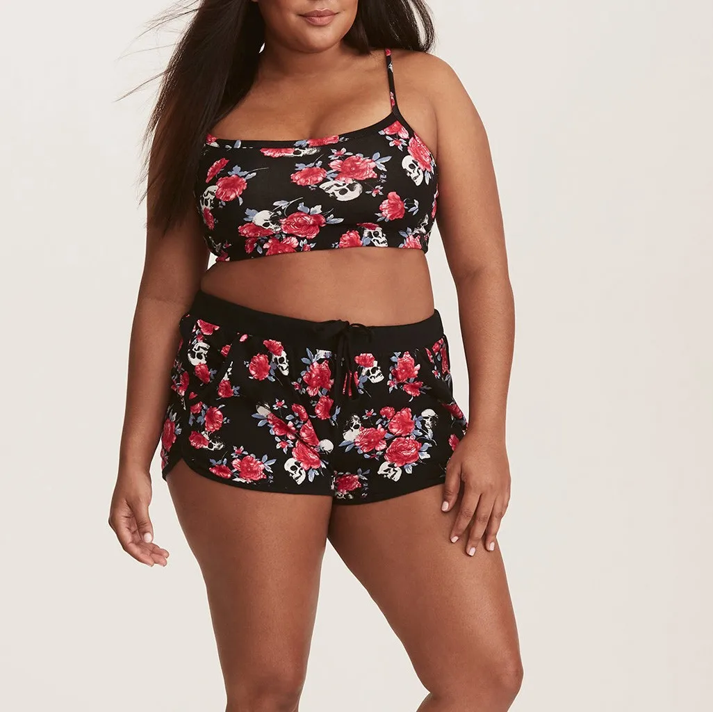 2019 летние Для женщин модные пикантные комплект слинг с цветочным принтом