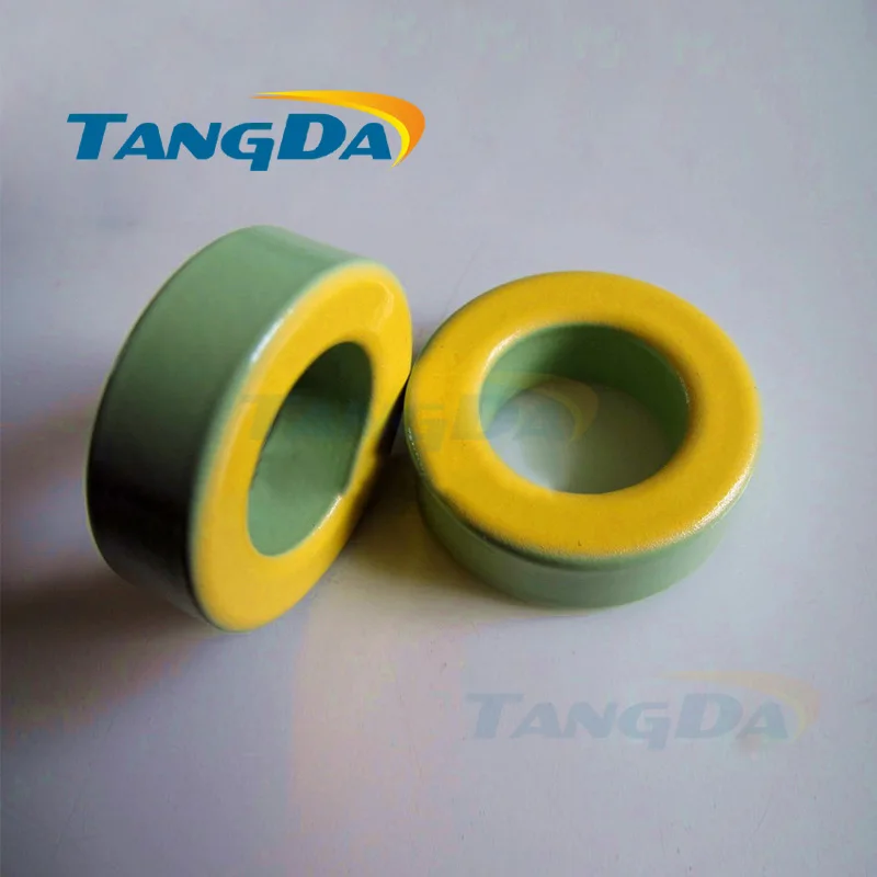 

Tangda Iron powder cores T130-40 OD*ID*HT 34*19*11.5 mm 69nH/N2 60ue Iron dust core Ferrite Toroid Core toroidal green yellow