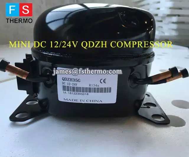 Autodc QDZH35G dc 12В/24В Солнечный/аккумулятор R134A компрессор для мобильной морозильной