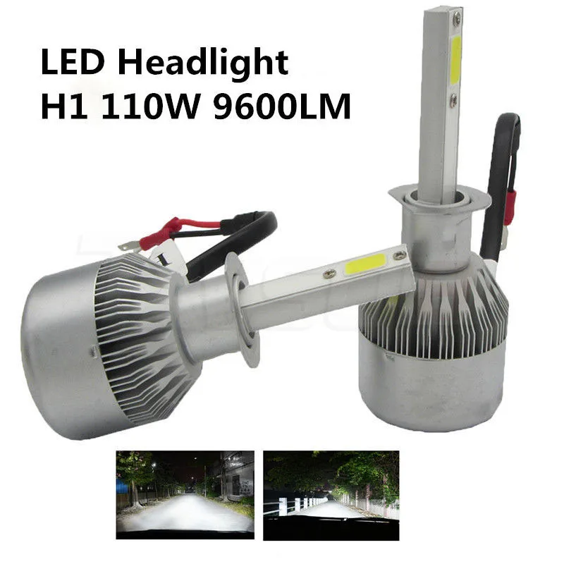 2 шт. Автомобильные светодиодные лампы H1 55 Вт 6000 К лм|h1 55w|car headlightlight source |