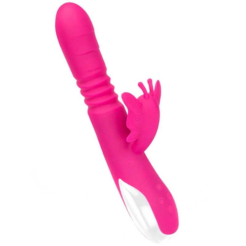 Двойной двигатель эластичный фаллоимитатор вибратор точки G для женщин мощный