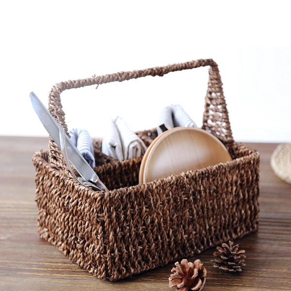 Корзины для хранения вещей Zakka в японском стиле домашние органайзеры Ротанговые