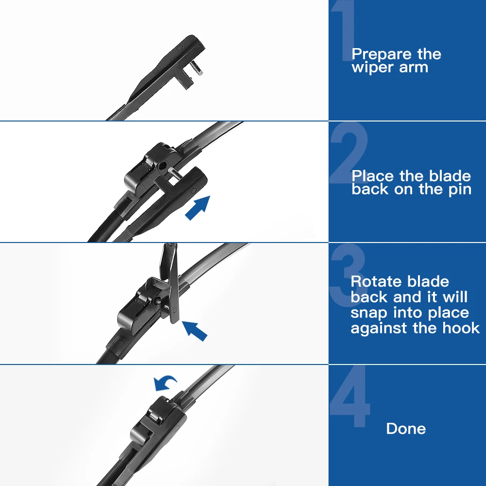 Щетки стеклоочистителя YITOTE для Peugeot 407 Fit Side Pin Arms 2004 2005 2006 2007 2008 2009 2010 | Автомобили и