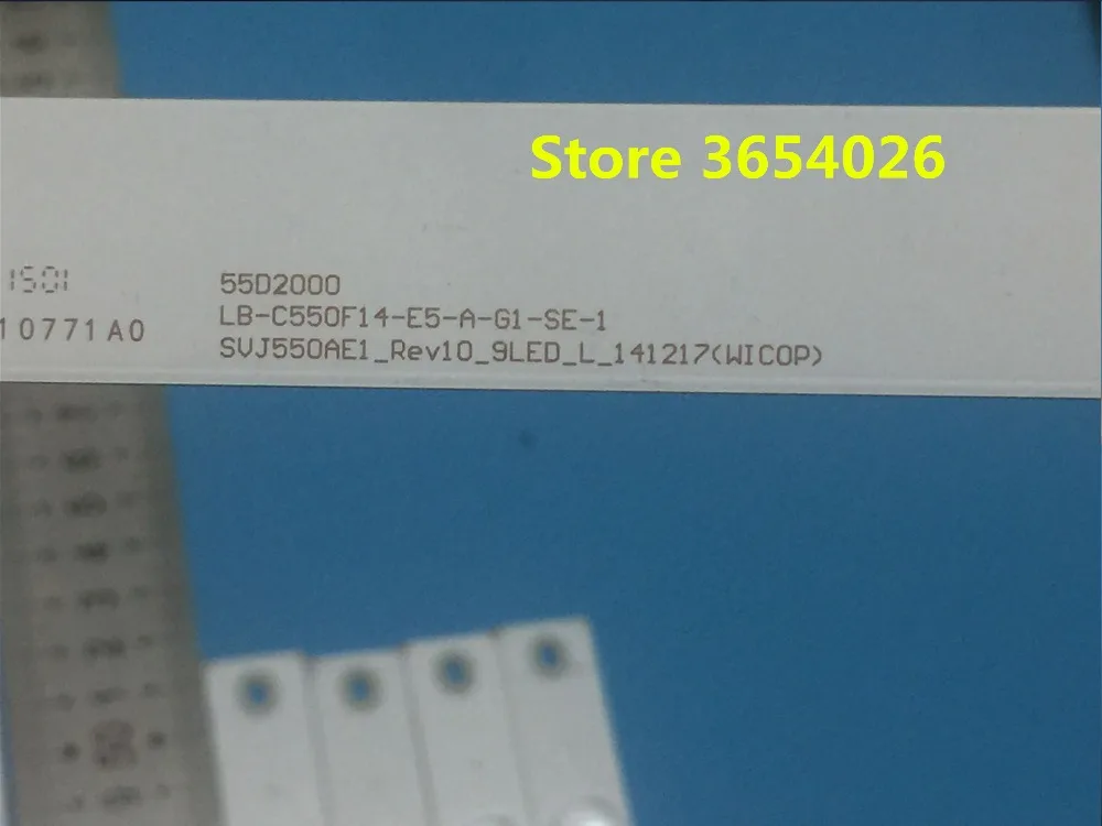10 шт./лот для новой оригинальной осветительной ленты changhong 55D2000 LB C550F14 E5 A G1 SE 1 шт. = 4