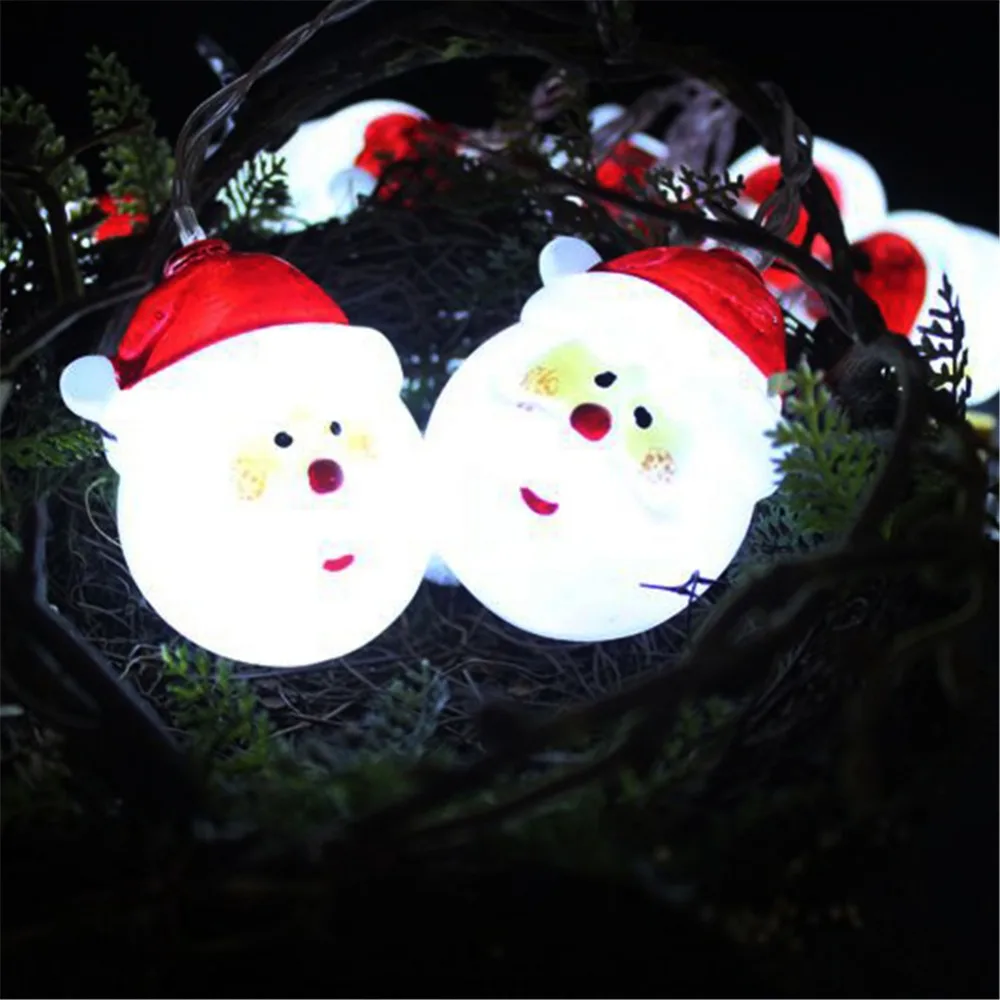 10 Огни Санта Клаус портрет декоративные огни Строка инновационные модели Light