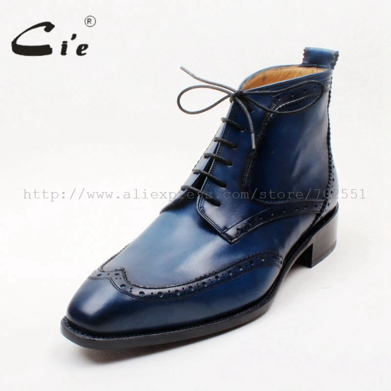 Мужские ботинки из 100% натуральной телячьей кожи на шнуровке|boots boots|boots menboots goodyear |