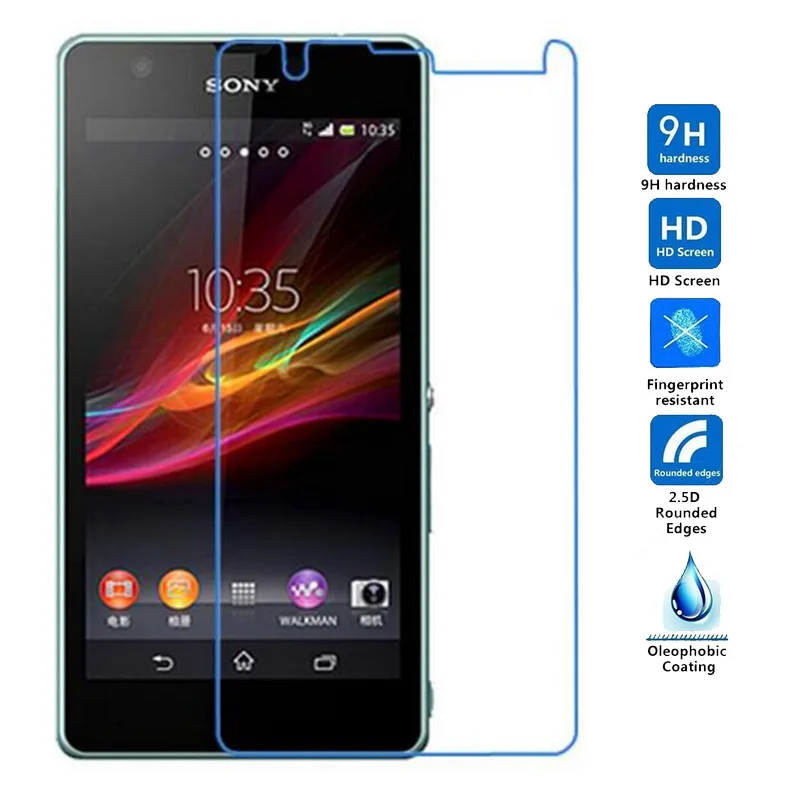 Для sony Xperia L1 L2 E5 Z5 взрывозащищенные Экран протектор Закаленное Стекло для X Compact