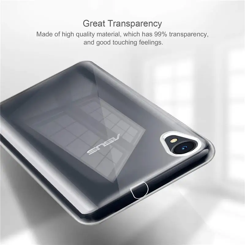 Чехол для Asus ZenFone Live L1 ZA550KL силиконовая прозрачная задняя крышка чехол телефона ASUS